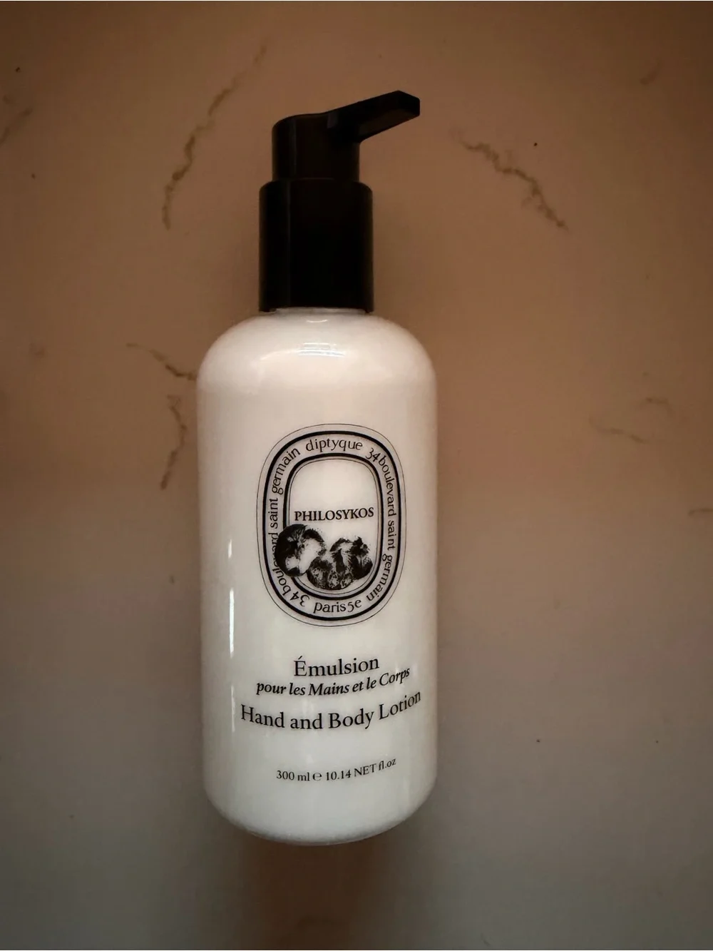 diptyque White and Black Philosykos Hand & Body Lotion - new never opened 300ml